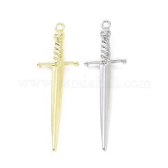 メッキ合金エナメルチャームラック  頭蓋骨と剣  ミックスカラー  50.5x16x5mm  穴：1.8mm