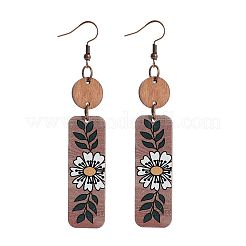 Wood Dangle Earrings&nbsp;FS-WG55ED2-01
