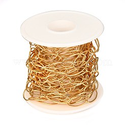 PVD Vacuum Plating 304 Stainless Steel Paperclip Chains&nbsp;CHS-O008-01G