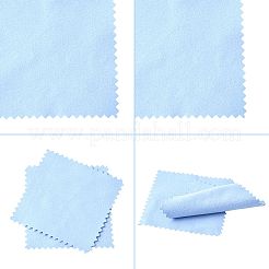 15Pcs Faux Suede Fabric Square Silver Polishing Cloth&nbsp;AJEW-FS0001-46