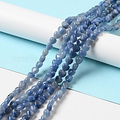 Natural Dyed & Heated Blue Aventurine Beads Strands&nbsp;G-B022-10A