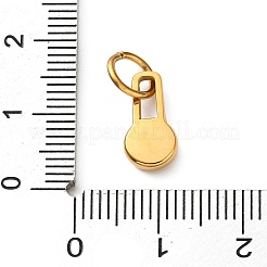 304ステンレススチールラインストーンペンダント  ロックチャーム  ゴールドカラー  ゴールドカラー  13x6.5x2mm  穴：5mm&nbsp;RB-CBA324D-01G-08