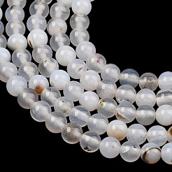 Natural Dendritic Agate Beads Strands&nbsp;G-D0005-18-6mm