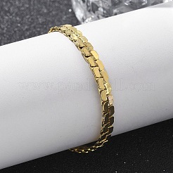 304 Stainless Steel Snake Link Chain Bracelets for Women&nbsp;LS-BJEW-F488-22G