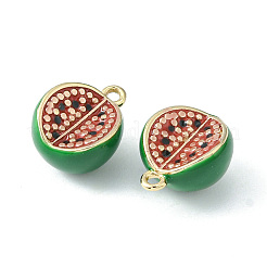 Brass Enamel Charms&nbsp;KK-G462-21LG