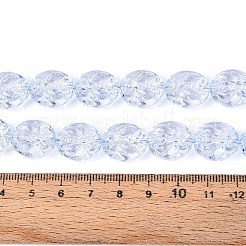 Baking Paint Transparent Glass Beads Strands&nbsp;DGLA-N017-04F