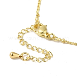 Brass Micro Pave Clear Cubic Zirconia Pendants Necklaces&nbsp;NJEW-K269-05G-02