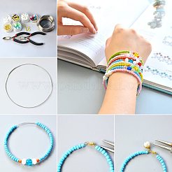 ベーキングペイントガラスのシードビーズ8/0  ラウンド  ミックスカラー  8/0  3mm  穴：1mm  10色  約2000PCS /カラー  20000 /セット&nbsp;SEED-US0001-04-3mm
