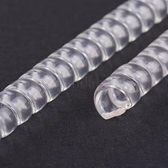 プラスチックスプリングコイル  見えないリングサイズアジャスター  フラット  透明  100x5mm&nbsp;TOOL-WH0003-16B