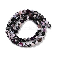 Natural Fire Crackle Agate Beads Strands&nbsp;G-C082-A01-30