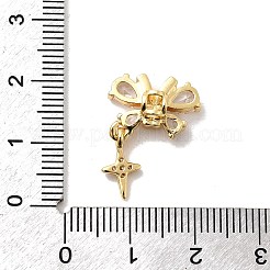 Brass Micro Pave Cubic Zirconia Beads&nbsp;KK-Z131-08G