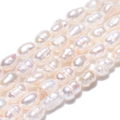 Natural Cultured Freshwater Pearl Beads Strands&nbsp;X1-PEAR-N012-03H