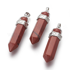 Natural Red Jasper Pointed Pendants&nbsp;G-I214-H05