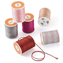6Rolls 6 Colors Polyester Metallic Thread&nbsp;OCOR-TA0002-82A
