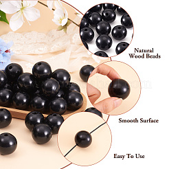 Natural Wood Beads&nbsp;WOOD-TA0001-38-LF