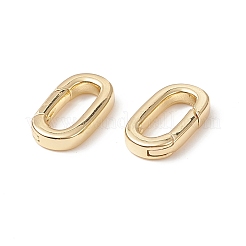 Brass Push Gate Snap Keychain Clasps&nbsp;KK-L006-039G