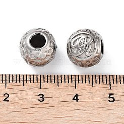 304 Stainless Steel Rhinestone European Beads&nbsp;STAS-A092-10R-P