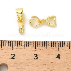 Rack Plating Brass Snap on Bails&nbsp;KK-R211-04G
