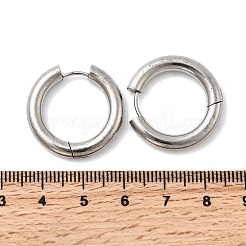 316F Stainless Steel Hoop Earrings&nbsp;EJEW-D341-01F-P
