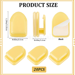 20Pcs Self-adhesive ABS Plastic Car Headrest Hook&nbsp;FIND-CP0002-50D