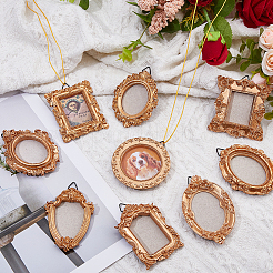 9 Bags 9 Styles Resin Hanging Photo Frame&nbsp;AJEW-DC0003-81
