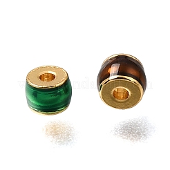 Brass Enamel Beads&nbsp;KK-G605-01G