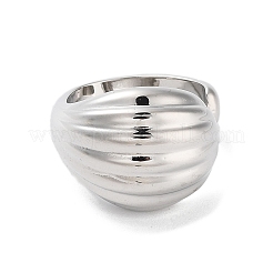 Rack Plating Brass Cuff Rings&nbsp;RJEW-D025-01P