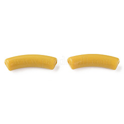 不透明なアクリルビーズ  カーブチューブ  ダークチソウ  32x10x8mm  穴：1.8mm&nbsp;MACR-S372-002B-15-0850