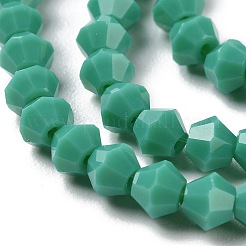 Opaque Solid Color Imitation Jade Glass Beads Strands&nbsp;EGLA-A039-P4mm-D07