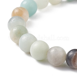 Natural Flower Amazonite & Synthetic Turquoise(Dyed) Tortoise Beaded Stretch Bracelet&nbsp;BJEW-TA00167