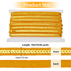 Sparkle Polyester Lace Ribbons&nbsp;OCOR-WH0090-67C