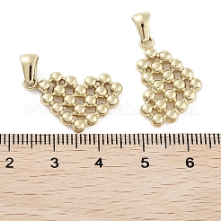 304ステンレスペンダント  ゴールドカラー  ハート  23x15x2.5mm  穴：5x3mm&nbsp;STAS-D092-02B-G