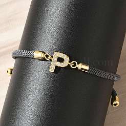 Adjustable Nylon Cord Bracelets&nbsp;BJEW-C096-01G-16