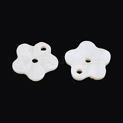 Natural Freshwater Shell Buttons&nbsp;SHEL-N038-11