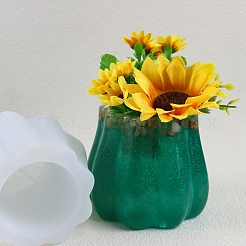 波型の花瓶 DIY 食品グレードのシリコン型  レジン型  UVレジン用  エポキシ樹脂工芸品作り  ホワイト  104x104x102mm&nbsp;PW-WG15024-02