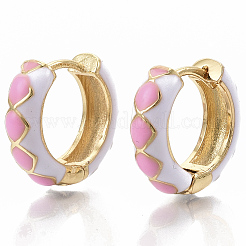 Brass Huggie Hoop Earrings&nbsp;EJEW-S209-05