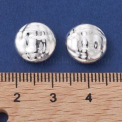 合金のスペーサービーズ  長持ちメッキ  フラットラウンドい形  銀  12x5mm  穴：1.2mm&nbsp;FIND-B029-50S