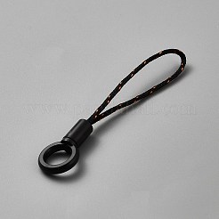 ナイロンコード携帯ストラップ  ブラック  6.7cm&nbsp;LS-FIND-WH20004-05A