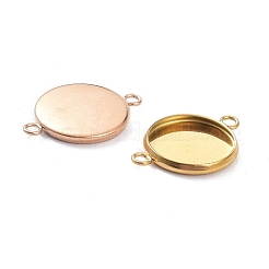 Stainless Steel Cabochon Connector Settings&nbsp;STAS-XCP0001-37