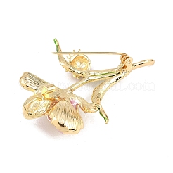 Lotus & Ladybug Enamel Pins&nbsp;JEWB-B035-03G