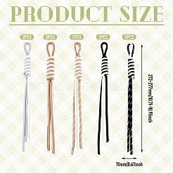 10Pcs 5 Colors Polyester Pendant Decorations&nbsp;MOBA-TA0001-02A