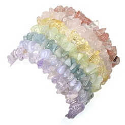 宝石ストレッチブレスレットセット7個  ミックスカラー  内径：2-1/8インチ（5.5cm）  7個/セット&nbsp;BJEW-JB11174