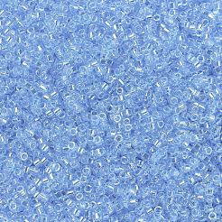 MIYUKIデリカビーズ  シリンダー  日本製シードビーズ  11/0  （db1890)透明スカイブルー光沢  1.3x1.6mm  穴：0.8mm  約2000PCS /ボトル  10 G /ボトル&nbsp;SEED-JP0008-DB1890