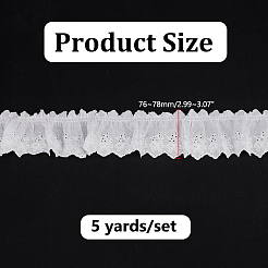 5 Yards Pleated Cotton Ribbon&nbsp;OCOR-HY0001-76