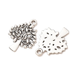 合金のチベット風チャーム  木のチャーム  アンティークシルバー  24x18.5x1.5mm  穴：1.8mm  約800個/1000g&nbsp;AL-CBA5212-12AS