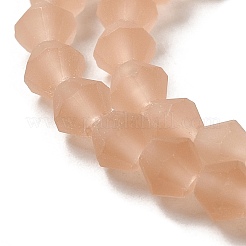 Imitate Austrian Crystal Frosted Glass Beads Strands&nbsp;GLAA-F029-TM4mm-B12