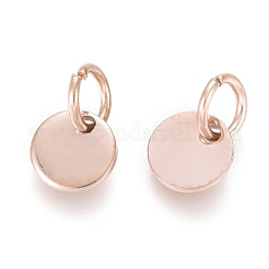 Ion Plating(IP) 304 Stainless Steel Charms&nbsp;EJEW-L238-03A-RG