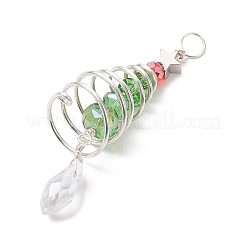 Christmas Theme Copper Wired Glass Big Pendants&nbsp;PALLOY-JF02857-03