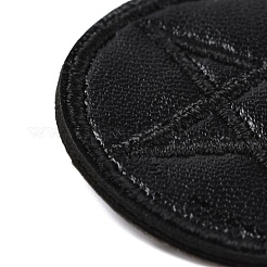 Computerized Embroidery Imitation Leather Self Adhesive Patches&nbsp;DIY-G031-01F