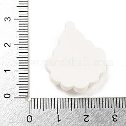 クリスマステーマの不透明樹脂デコデンカボション  サンタクロース  26x22x7mm&nbsp;CRES-B022-06K